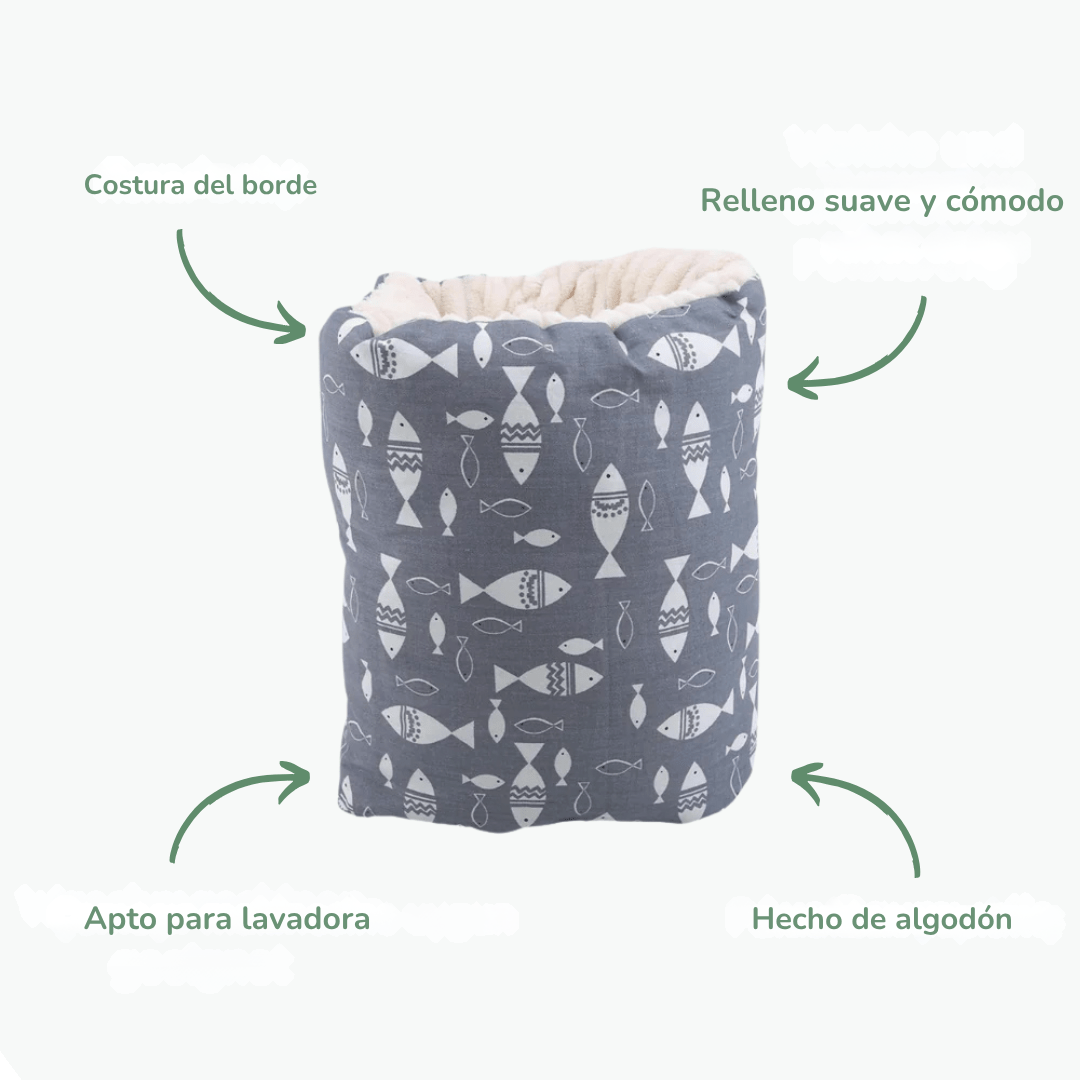 BEBÉ DE ALGODÓN EN CAPULLO - Almohada de apoyo portátil para una experiencia de lactancia y biberón sin dolor (lavable, ergonómica)