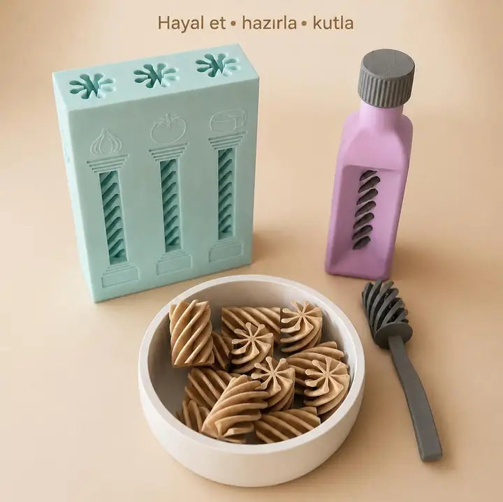 MiniMakarna Şef Seti-Çay seti-Kahvaltı seti (Ful set)