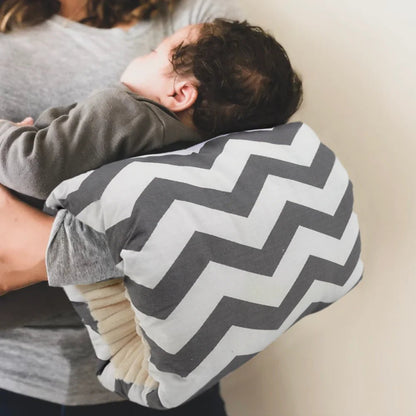 BEBÉ DE ALGODÓN EN CAPULLO - Almohada de apoyo portátil para una experiencia de lactancia y biberón sin dolor (lavable, ergonómica)